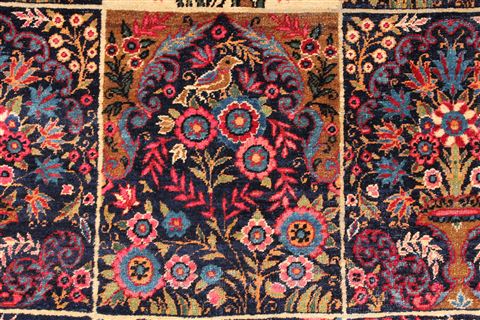 Yazd Beige Hand Knotted 114 X 152 Area Rug 254-30350 Image 5