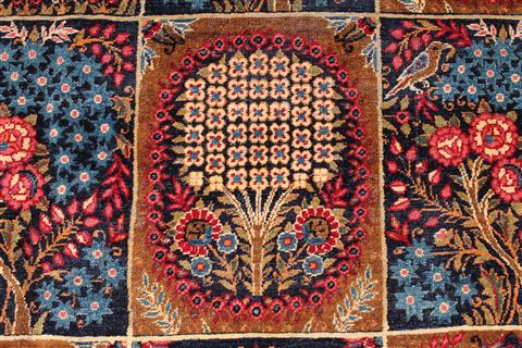 Yazd Beige Hand Knotted 114 X 152 Area Rug 254-30350 Image 6