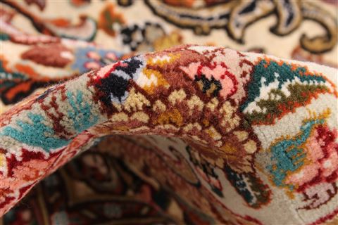 Tabriz Brown Hand Knotted 66 X 99 Area Rug 254-30356 Image 10