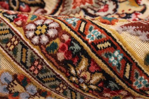 Tabriz Brown Hand Knotted 66 X 99 Area Rug 254-30356 Image 11
