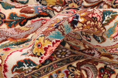 Tabriz Brown Hand Knotted 66 X 99 Area Rug 254-30356 Image 12