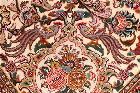 Tabriz Brown Hand Knotted 66 X 99 Area Rug 254-30356 Image 13