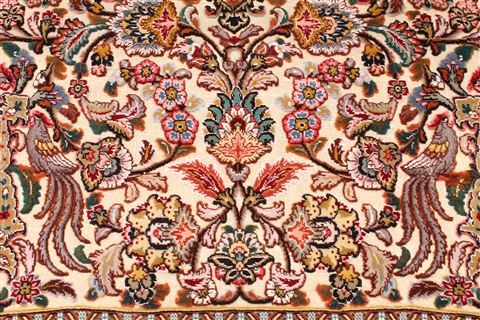 Tabriz Brown Hand Knotted 66 X 99 Area Rug 254-30356 Image 14