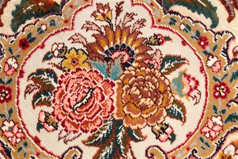 Tabriz Brown Hand Knotted 66 X 99 Area Rug 254-30356 Image 17