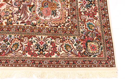 Tabriz Brown Hand Knotted 66 X 99 Area Rug 254-30356 Image 1