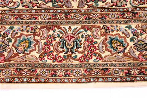 Tabriz Brown Hand Knotted 66 X 99 Area Rug 254-30356 Image 3