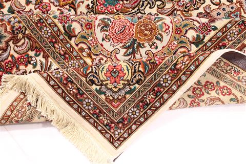 Tabriz Brown Hand Knotted 66 X 99 Area Rug 254-30356 Image 8