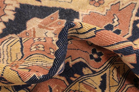Agra Beige Hand Knotted 100 X 1410 Area Rug 254-30359 Image 10
