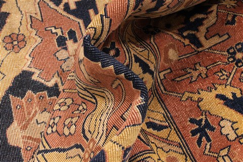 Agra Beige Hand Knotted 100 X 1410 Area Rug 254-30359 Image 11