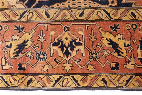 Agra Beige Hand Knotted 100 X 1410 Area Rug 254-30359 Image 3