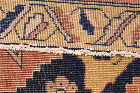 Agra Beige Hand Knotted 100 X 1410 Area Rug 254-30359 Image 5
