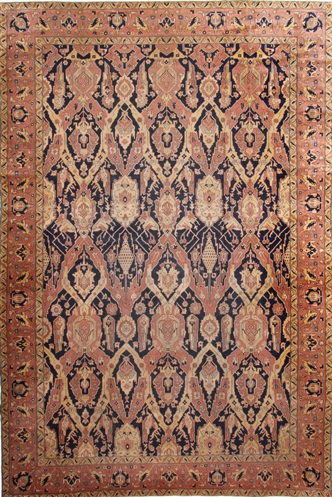 Agra Beige Hand Knotted 100 X 1410 Area Rug 254-30359 Image 0