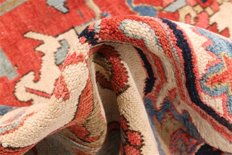 Serapi Red Square Hand Knotted 110 X 118 Area Rug 254-30361 Image 2
