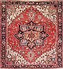 Serapi Red Square Hand Knotted 110 X 118  Area Rug 254-30361 Thumb 0