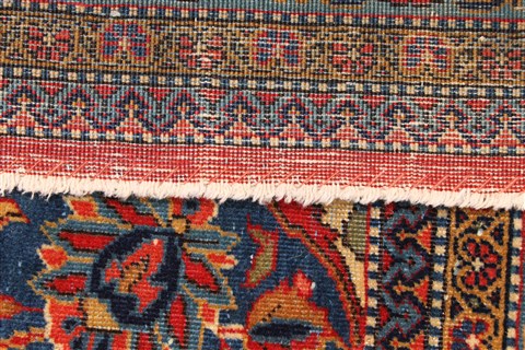 Kashan Blue Hand Knotted 89 X 1110 Area Rug 254-30362 Image 7
