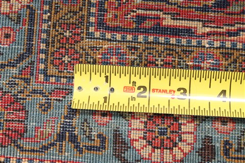 Kashan Blue Hand Knotted 89 X 1110 Area Rug 254-30362 Image 9