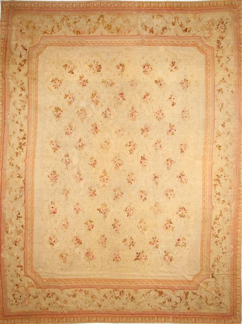 Aubusson Beige Hand Woven 142 X 180 Area Rug 254-30365 Image 0
