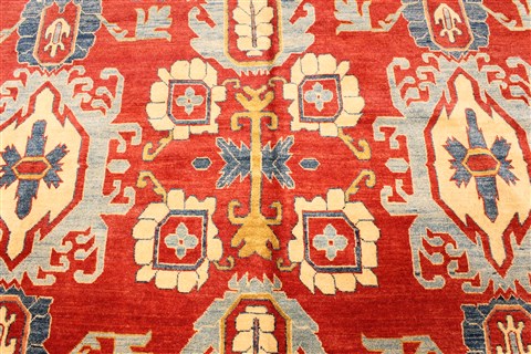 Kazak Beige Hand Knotted 135 X 177 Area Rug 250-30368 Image 11