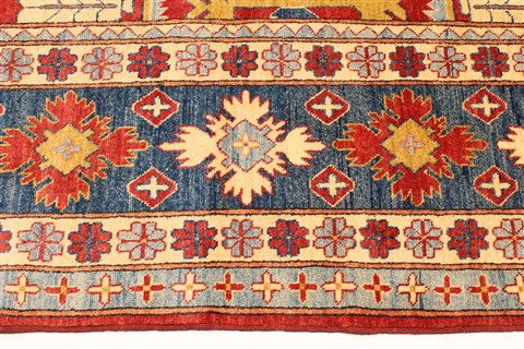 Kazak Beige Hand Knotted 135 X 177 Area Rug 250-30368 Image 12
