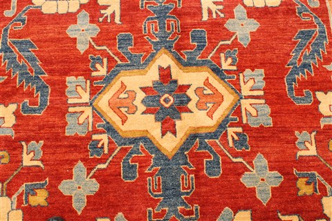 Kazak Beige Hand Knotted 135 X 177 Area Rug 250-30368 Image 1
