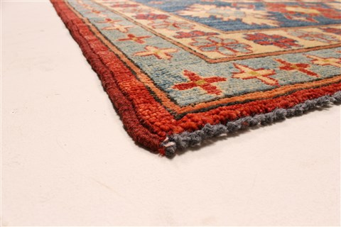 Kazak Beige Hand Knotted 135 X 177 Area Rug 250-30368 Image 2