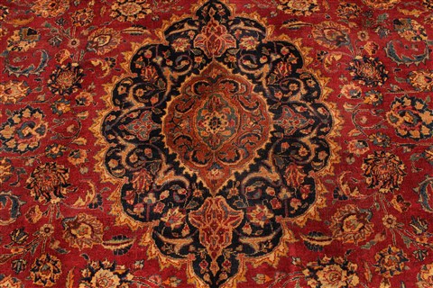 Mashad Red Hand Knotted 910 X 153 Area Rug 250-30369 Image 7