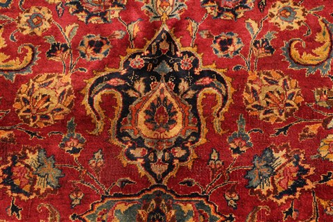Mashad Red Hand Knotted 910 X 153 Area Rug 250-30369 Image 9