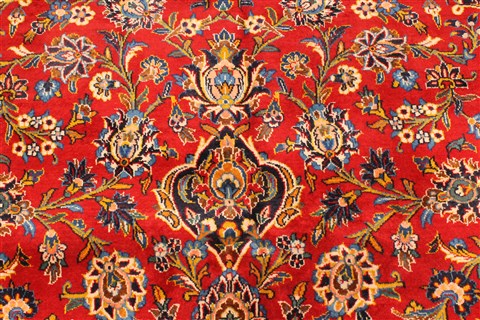 Kashan Red Hand Knotted 119 X 170  Area Rug 250-30370 Image 1
