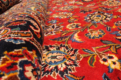 Kashan Red Hand Knotted 119 X 170  Area Rug 250-30370 Image 6