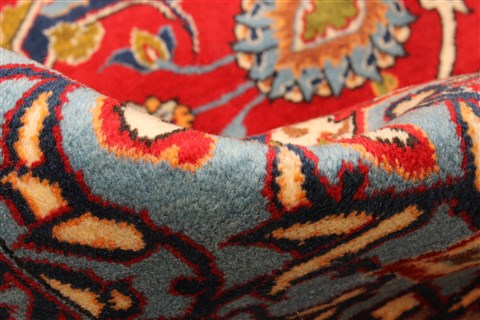 Najaf-abad Red Hand Knotted 102 X 150 Area Rug 250-30371 Image 3