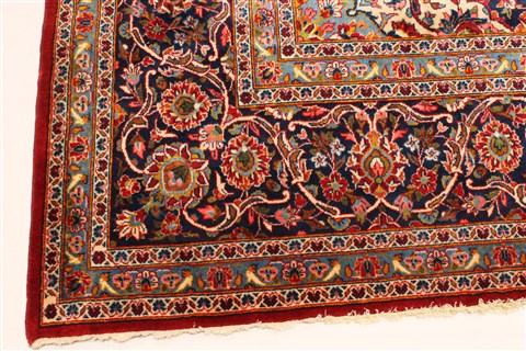 Kashan Red Hand Knotted 102 X 150  Area Rug 250-30373 Image 6