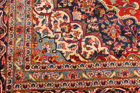 Kashan Red Hand Knotted 102 X 150  Area Rug 250-30373 Image 9