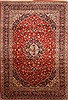 Kashan Red Hand Knotted 102 X 150  Area Rug 250-30373 Thumb 0