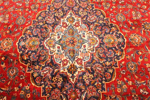 Kashan Red Hand Knotted 117 X 1611 Area Rug 250-30375 Image 13