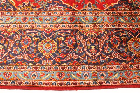 Kashan Red Hand Knotted 117 X 1611 Area Rug 250-30375 Image 1