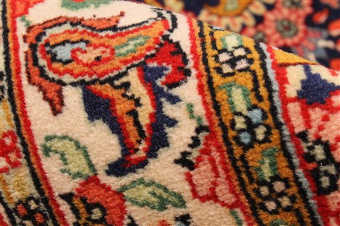 Tabriz Green Hand Knotted 99 X 132 Area Rug 255-30377 Image 11