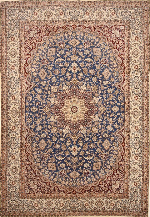 Nain Red Hand Knotted 100 X 148 Area Rug 255-30378 Image 0
