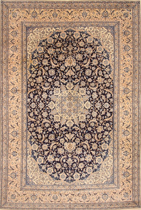 Nain Beige Hand Knotted 103 X 157  Area Rug 255-30379 Image 0