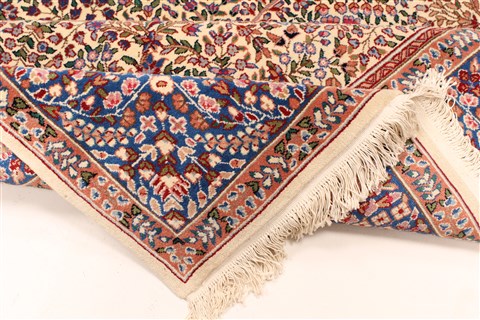 Kerman Green Hand Knotted 70 X 105 Area Rug 255-30380 Image 1