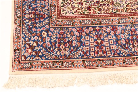 Kerman Green Hand Knotted 70 X 105 Area Rug 255-30380 Image 7