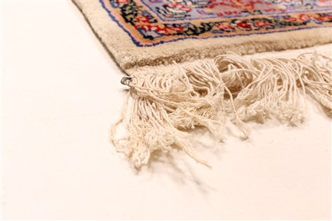 Kerman Blue Hand Knotted 62 X 92 Area Rug 255-30382 Image 11