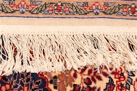Kerman Blue Hand Knotted 62 X 92 Area Rug 255-30382 Image 12