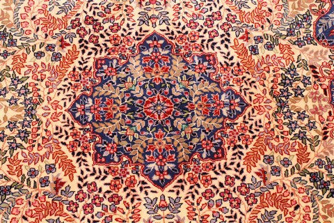 Kerman Blue Hand Knotted 62 X 92 Area Rug 255-30382 Image 8