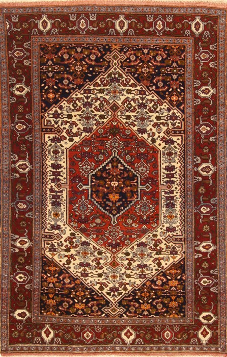 Ghoochan Brown Hand Knotted 43 X 63 Area Rug 255-30385 Image 0