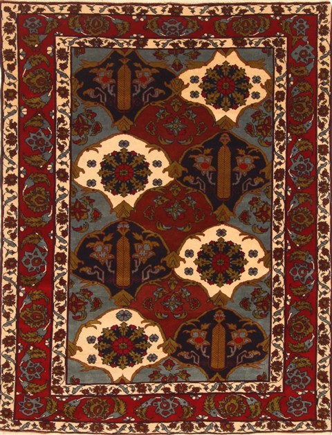 Ghoochan Multicolor Hand Knotted 40 X 60 Area Rug 255-30387 Image 0
