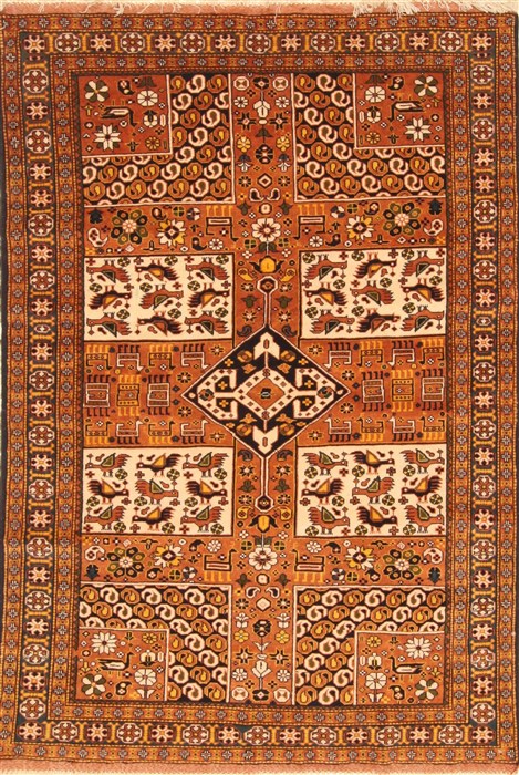 Ghoochan Beige Hand Knotted 43 X 63 Area Rug 255-30388 Image 0