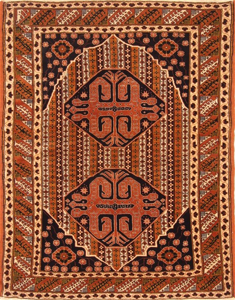 Ghoochan Blue Hand Knotted 43 X 63 Area Rug 255-30389 Image 0