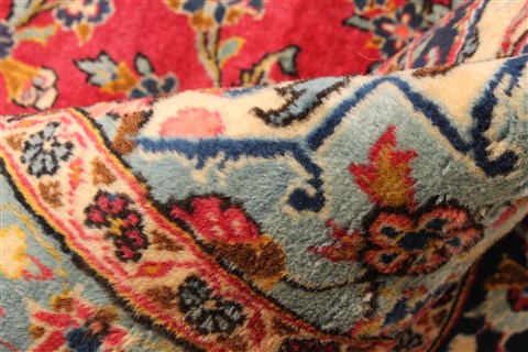 Kashan Red Hand Knotted 114 X 156  Area Rug 250-30390 Image 5