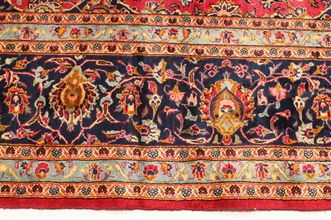 Kashan Red Hand Knotted 114 X 156  Area Rug 250-30390 Image 8