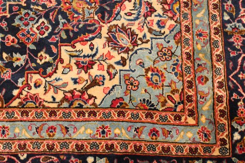 Kashan Red Hand Knotted 114 X 156  Area Rug 250-30390 Image 9